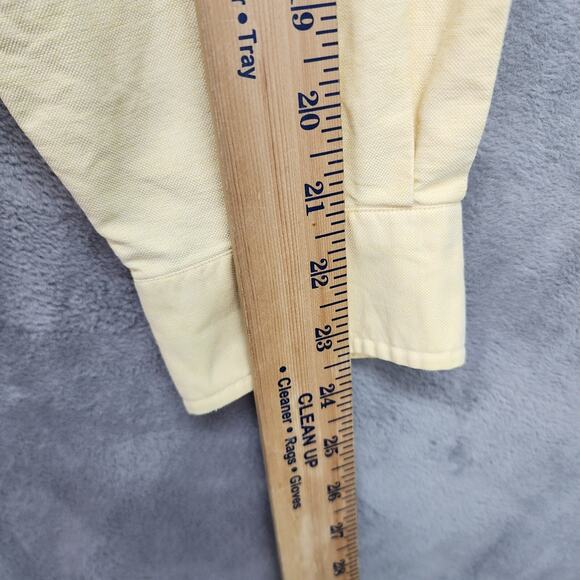 Ralph Lauren Yarmouth Shirt Men 16-34 Yellow Oxford Button Down Pony Logo Cotton - Picture 9 of 10